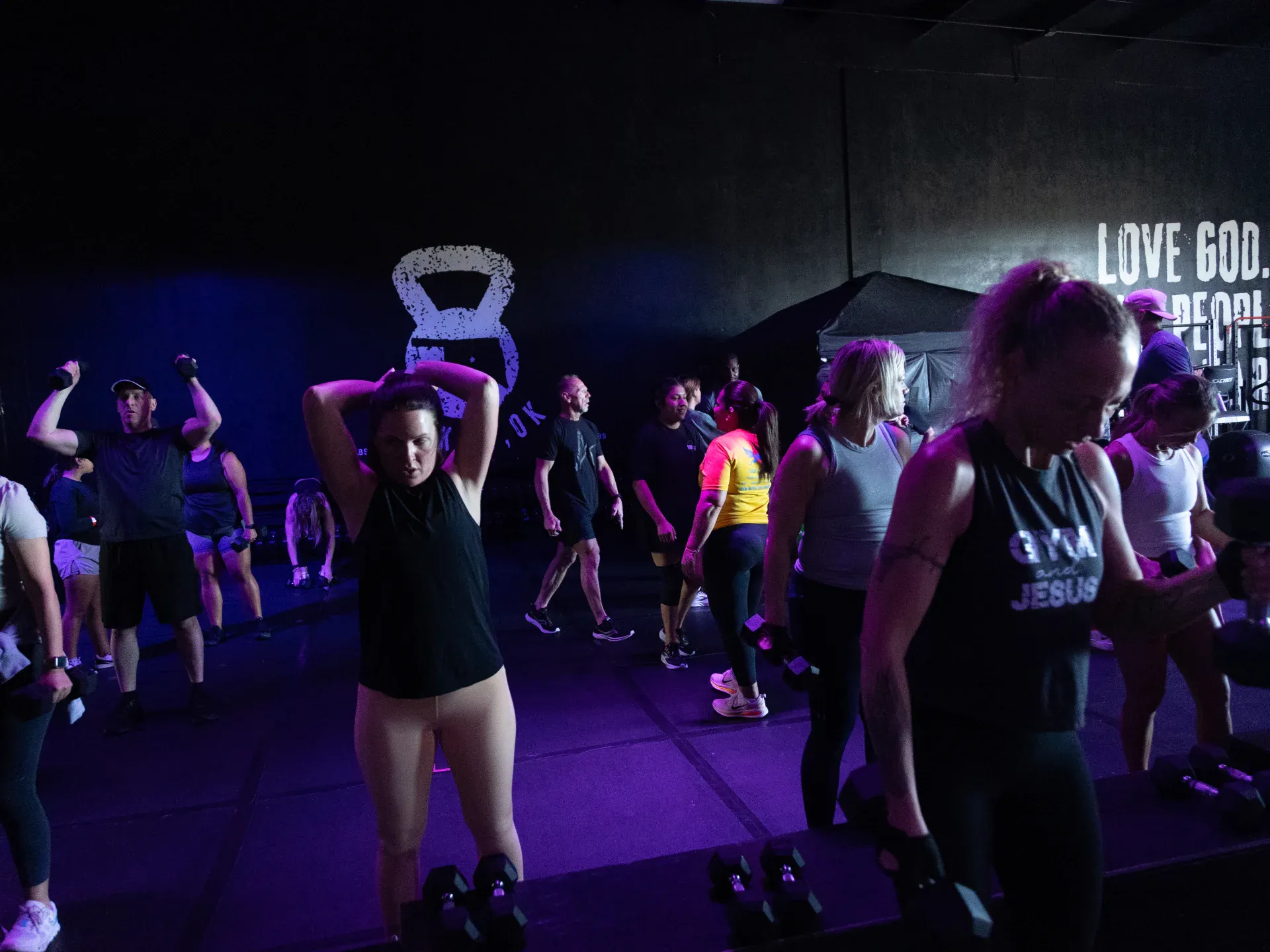 Coach-led training session at Arize Training Club in Yukon, OK