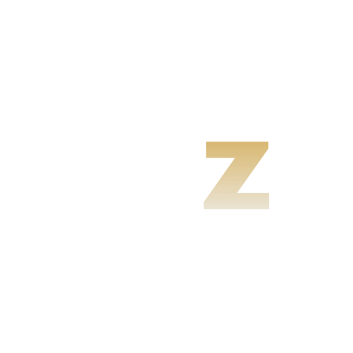 Arize wordmark, gold Z-fade